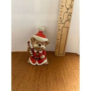 Santa Mouse Figurine Homco